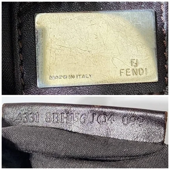 Authentic FENDI Zucca Small Chef Shopping Tote Bag Tobacco Moro Brown